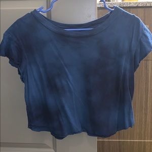 Blue Tie-Dye Brandy Melville Crop Top